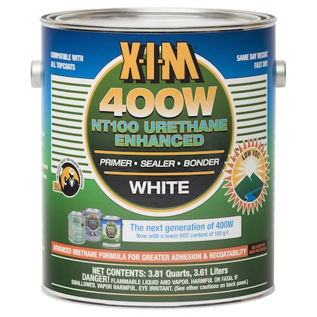 X-I-M 400W NT100 White Alkyd Primer Sealer Bonder 3.81 Qt